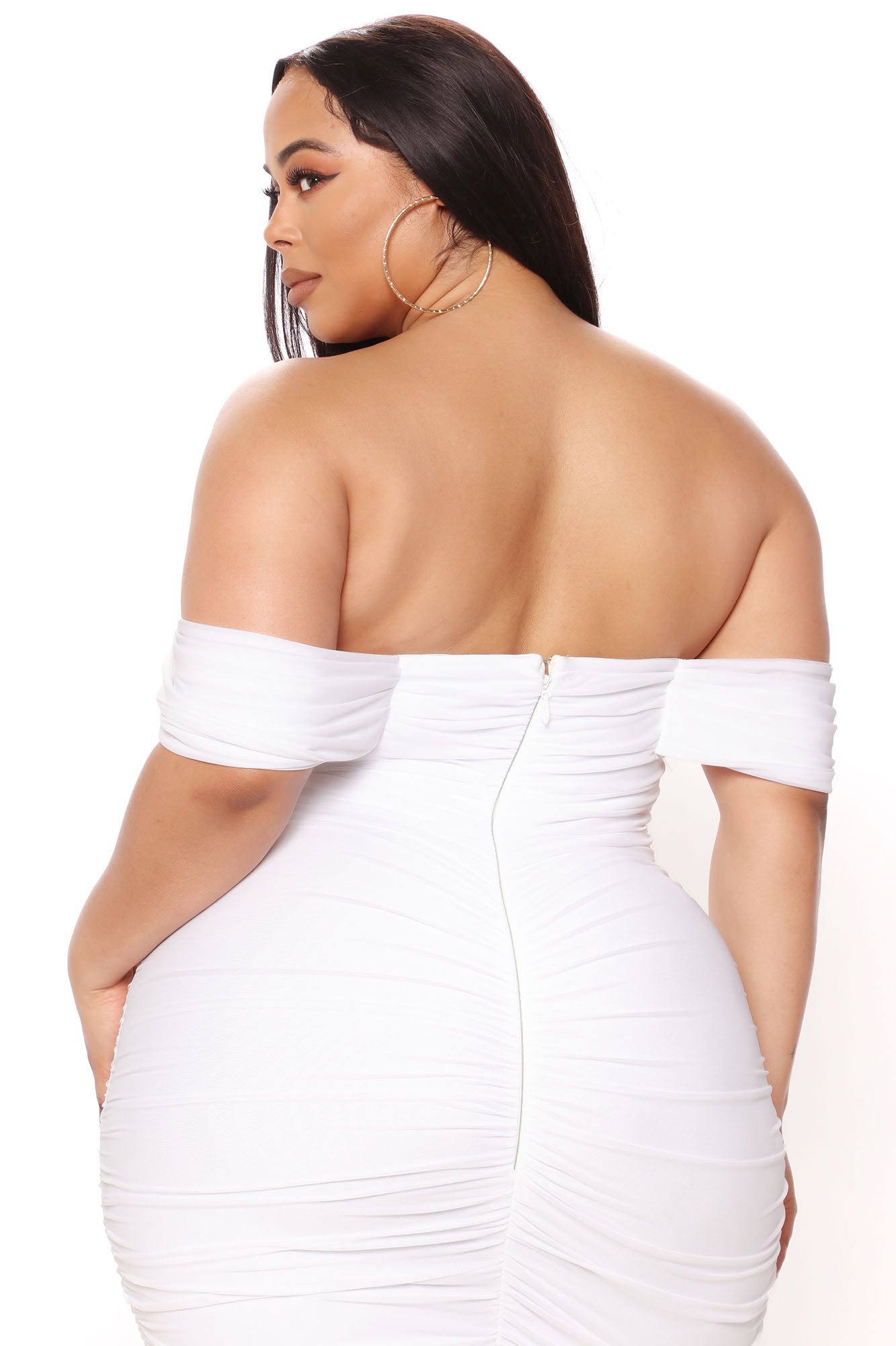 Midi Bandage Dress Bad for the Night - White