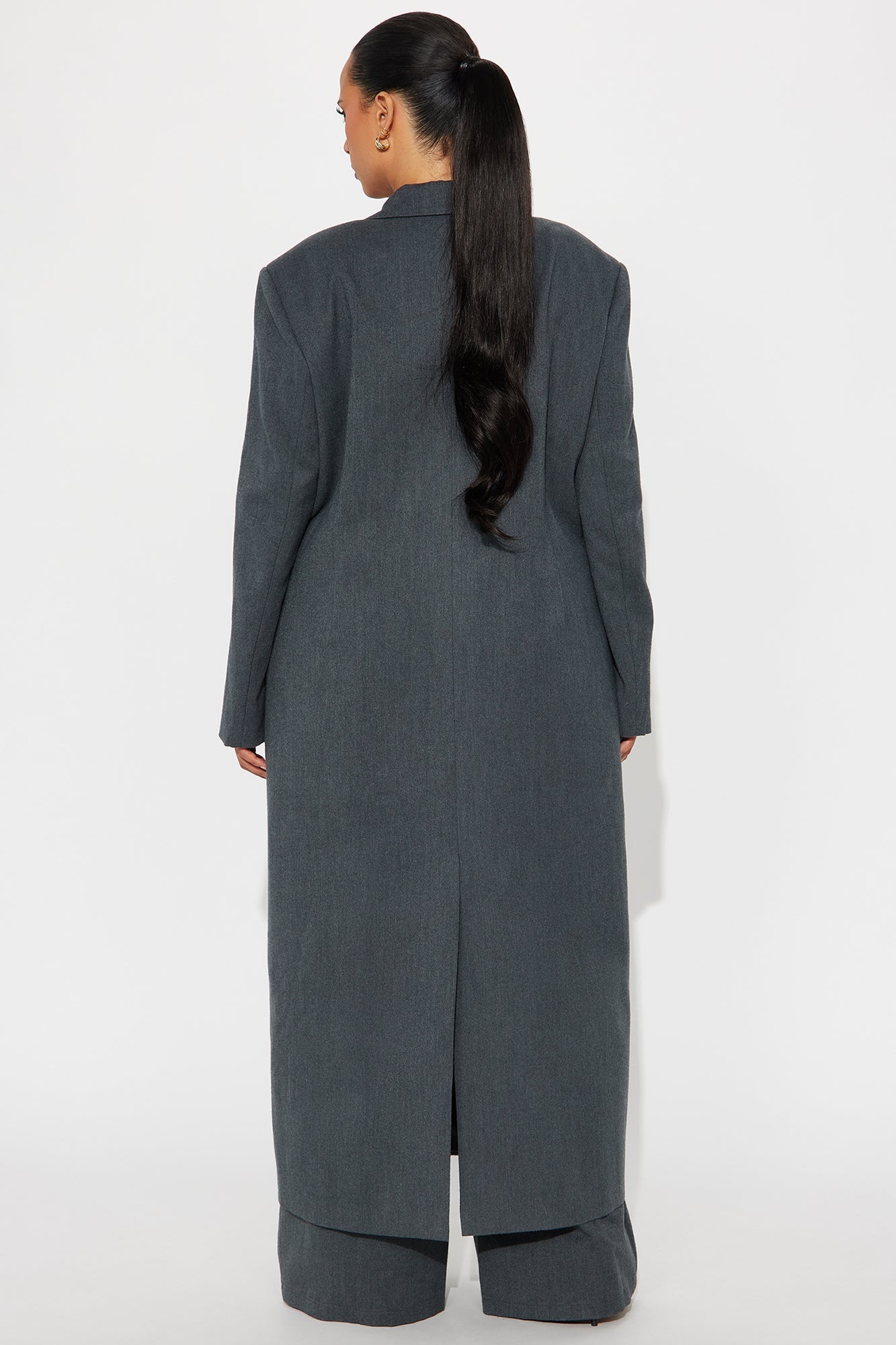 Sophisticated Level Trench Coat - Charcoal