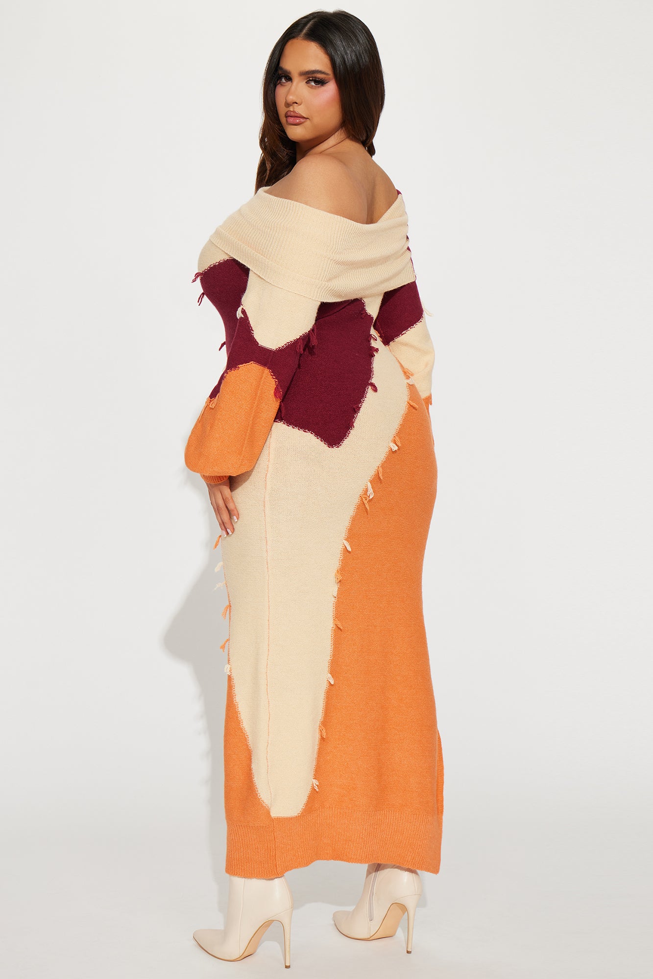 Maxi Pull Dress Ivy - Orange/combo