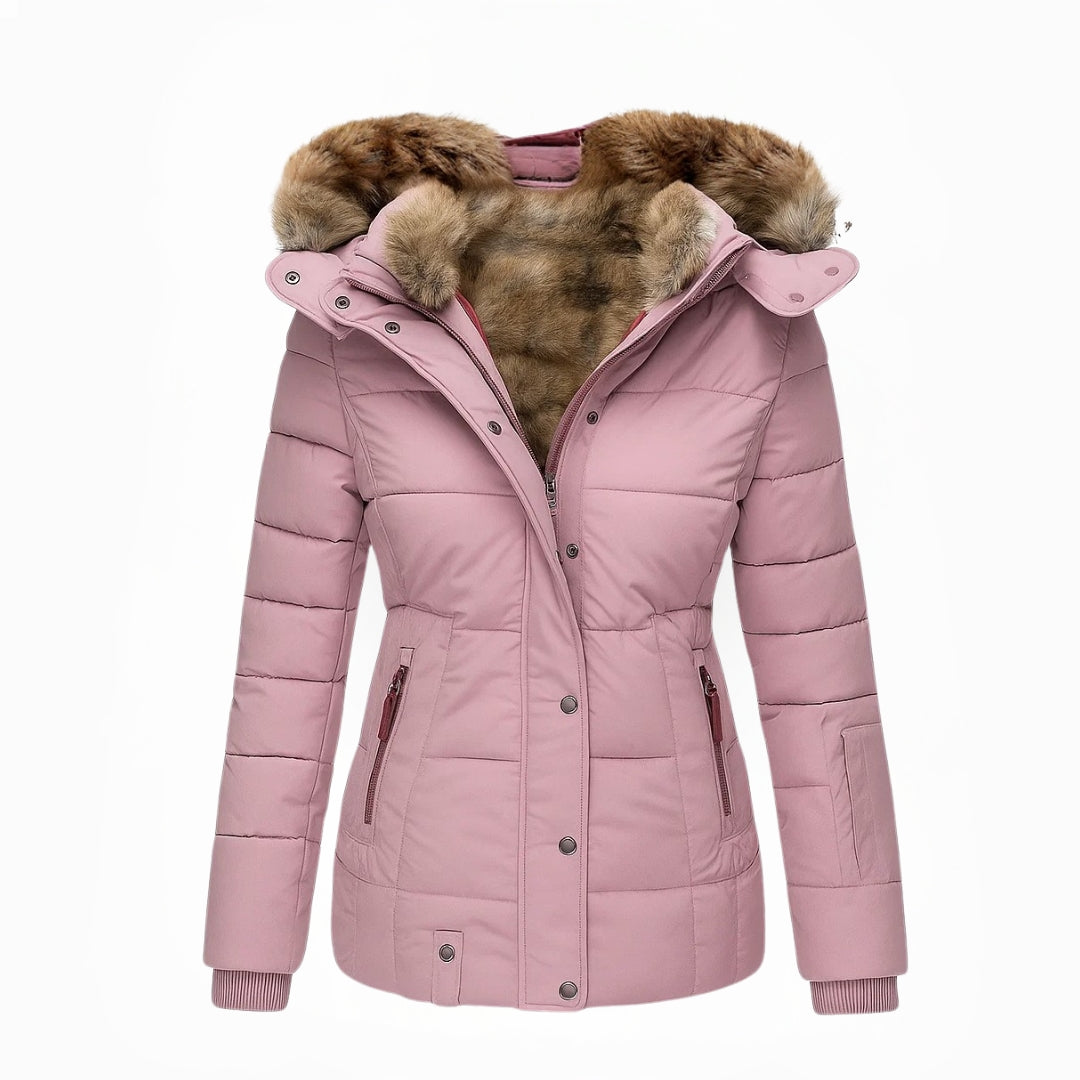 Aniek | Warm Winter Coat with Faux Fur Lining
