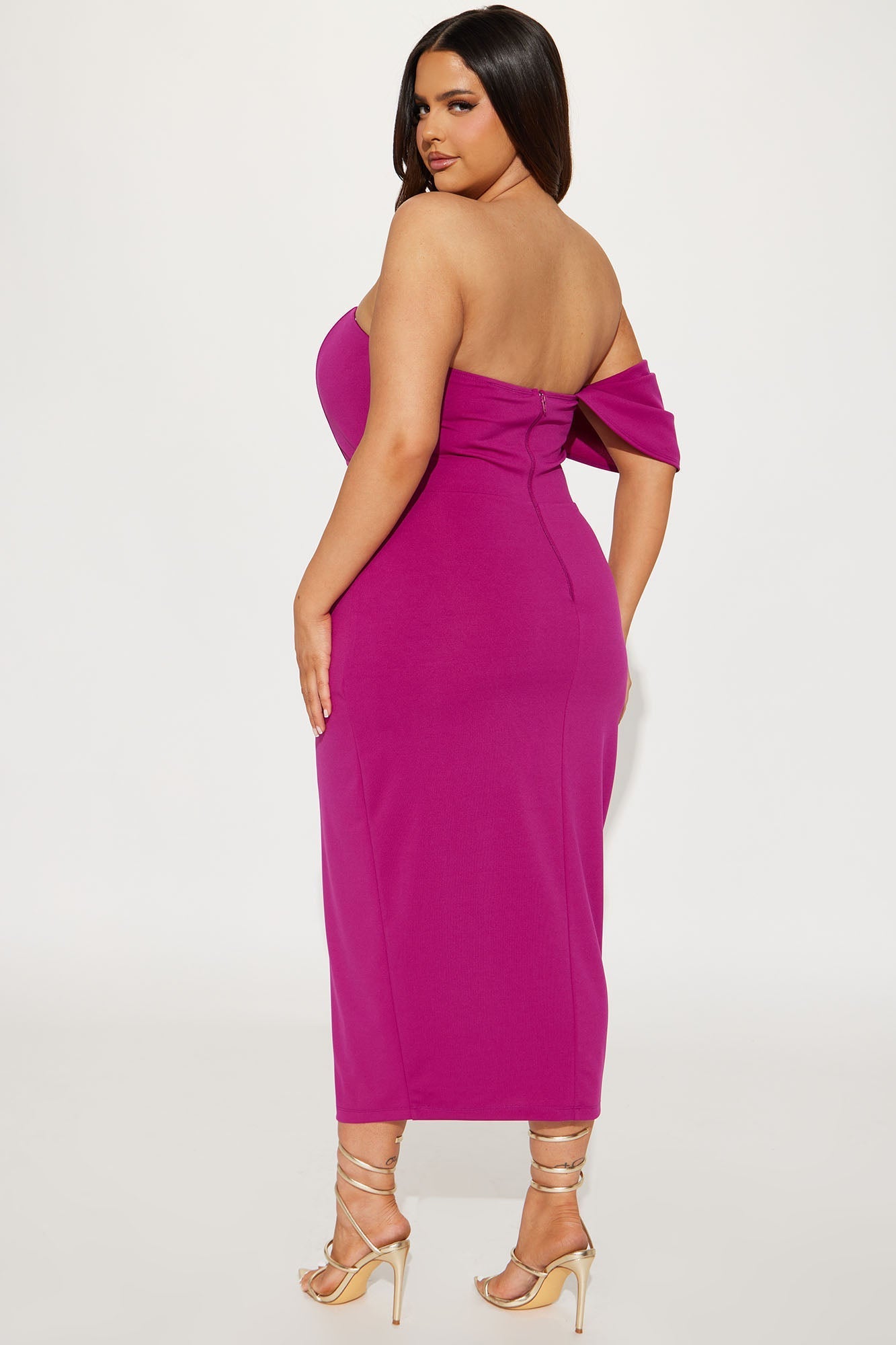 Midi Dress Camilla - Magenta