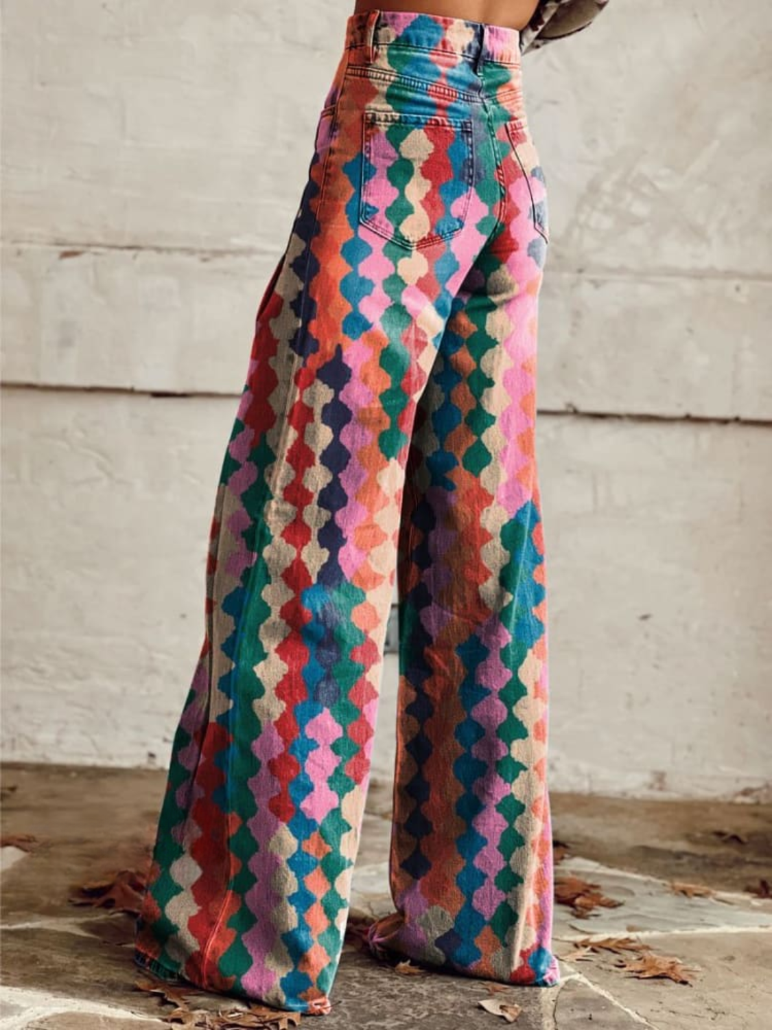NADINA - BOHEMIAN WIDE-LEG TROUSERS
