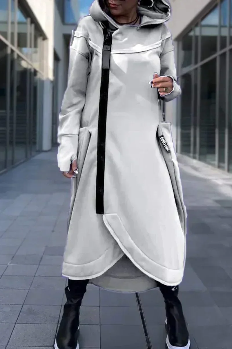 MANA™ | LONG HOODIE WITH ZIP IN LIGHTWEIGHT AND BREATHABLE FABRIC