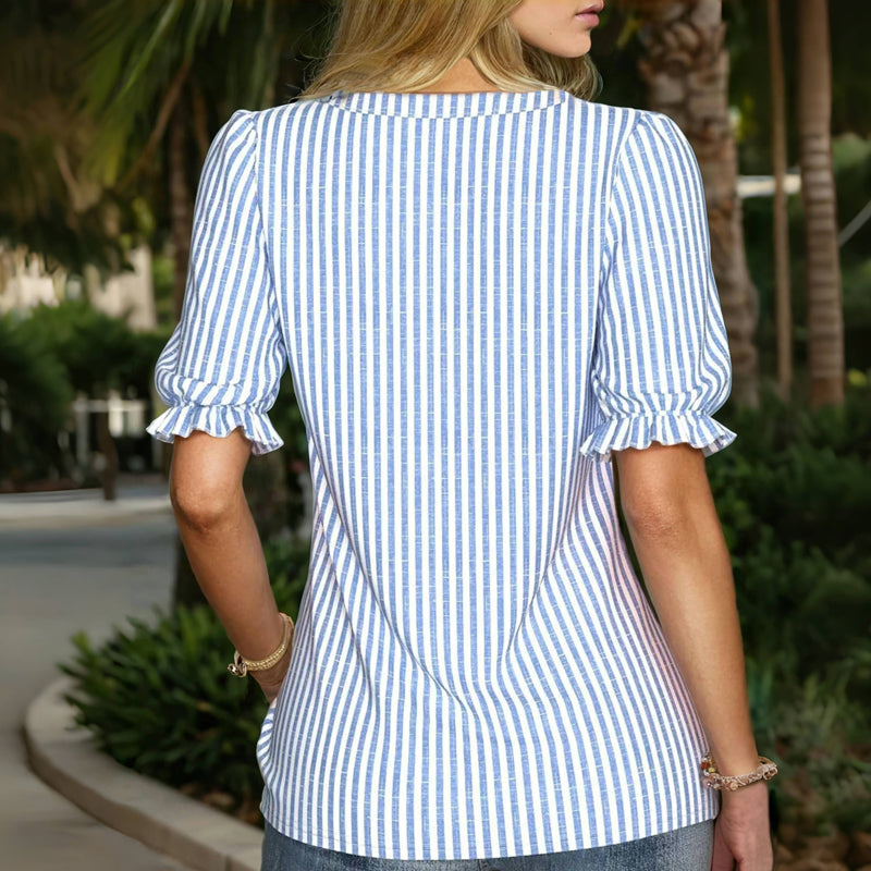 Simone | Striped Everyday Blouse