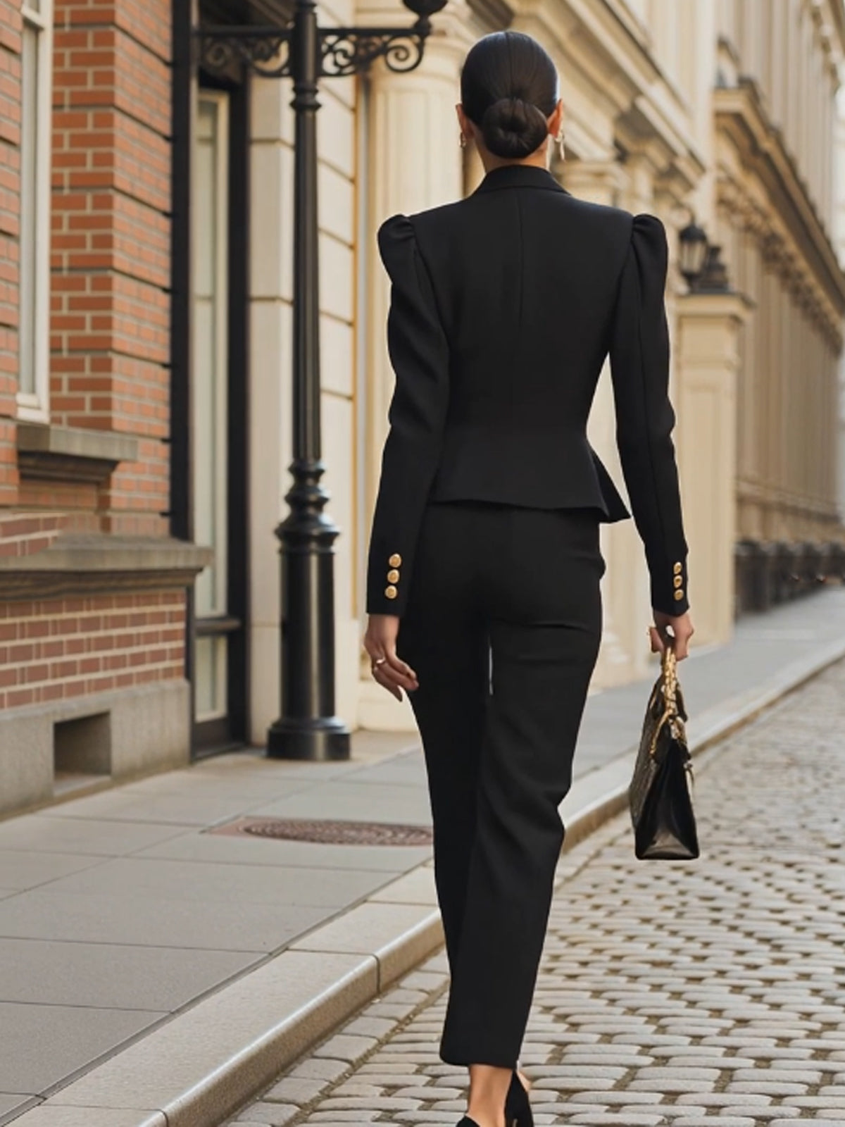 Steffie - Slim Zip Pleated Suit