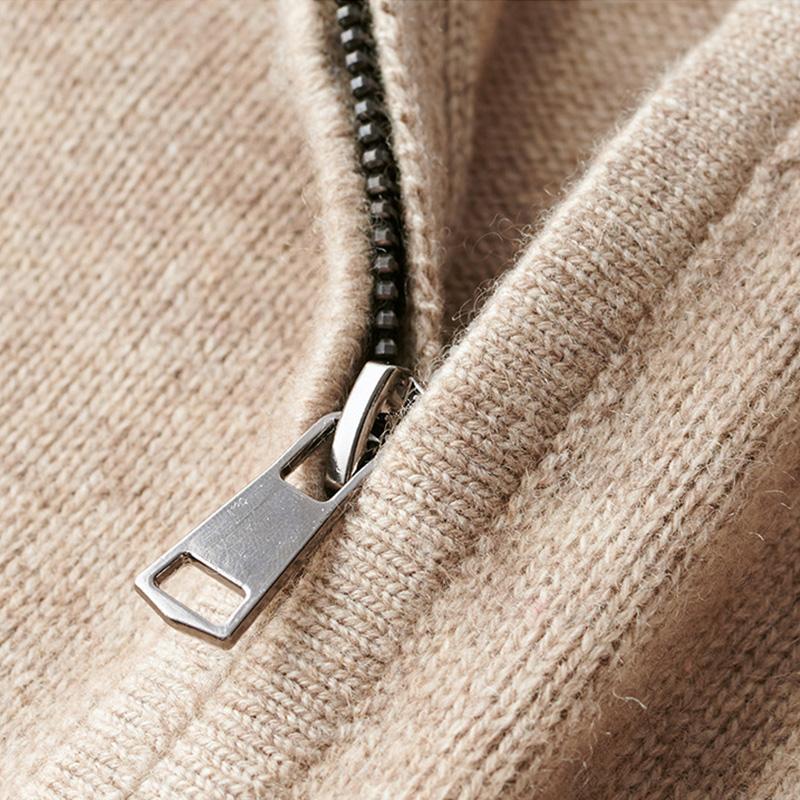 Philippe - Zip-up Jumper in Soft and Versatile Wool