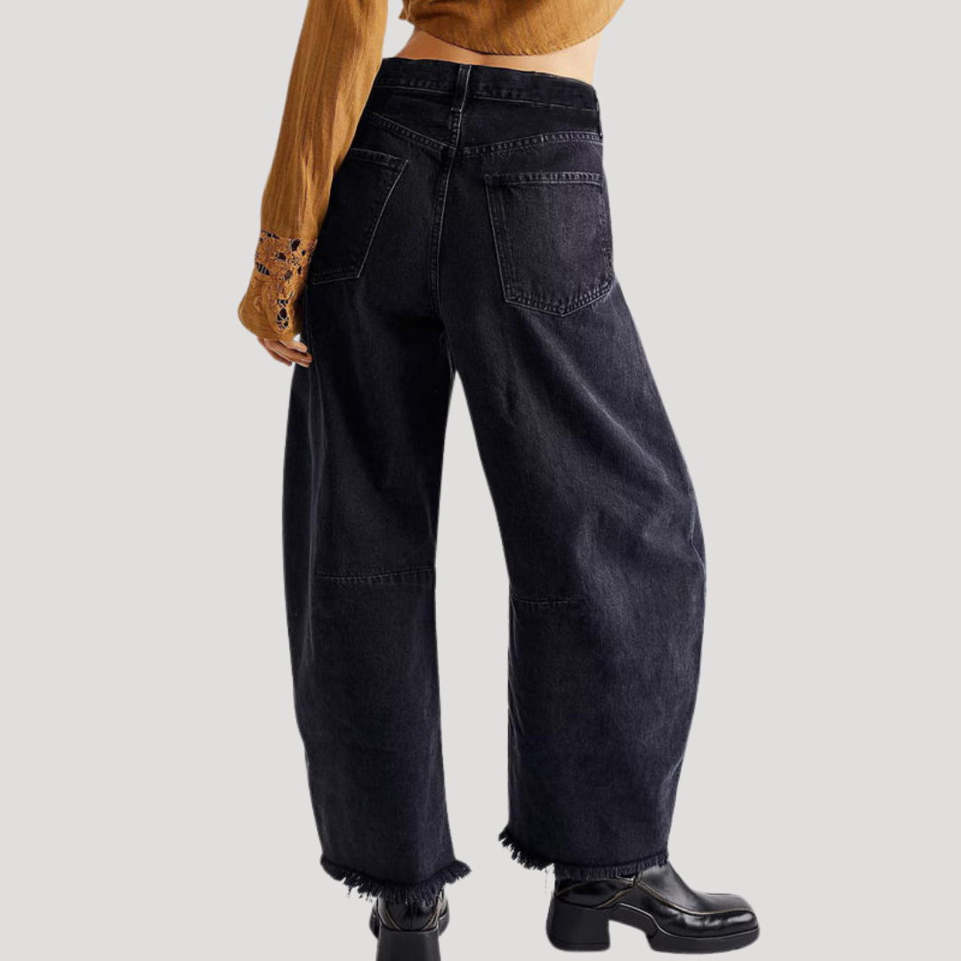 Women’s High Waist Barrel Leg Jeans