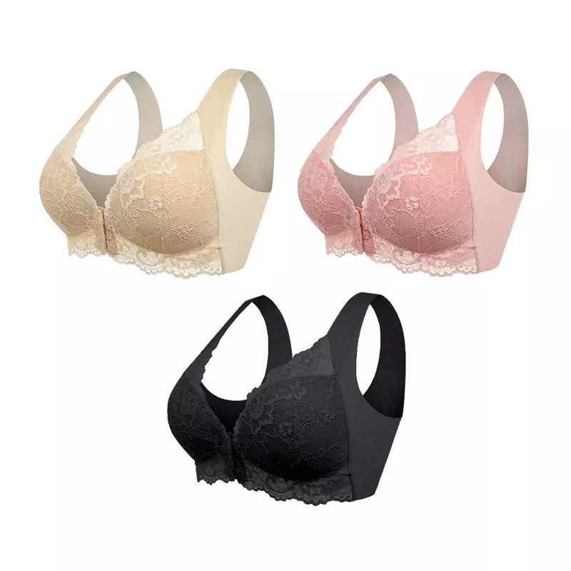 Lela | Wireless Push-Up Bra with Front Closure