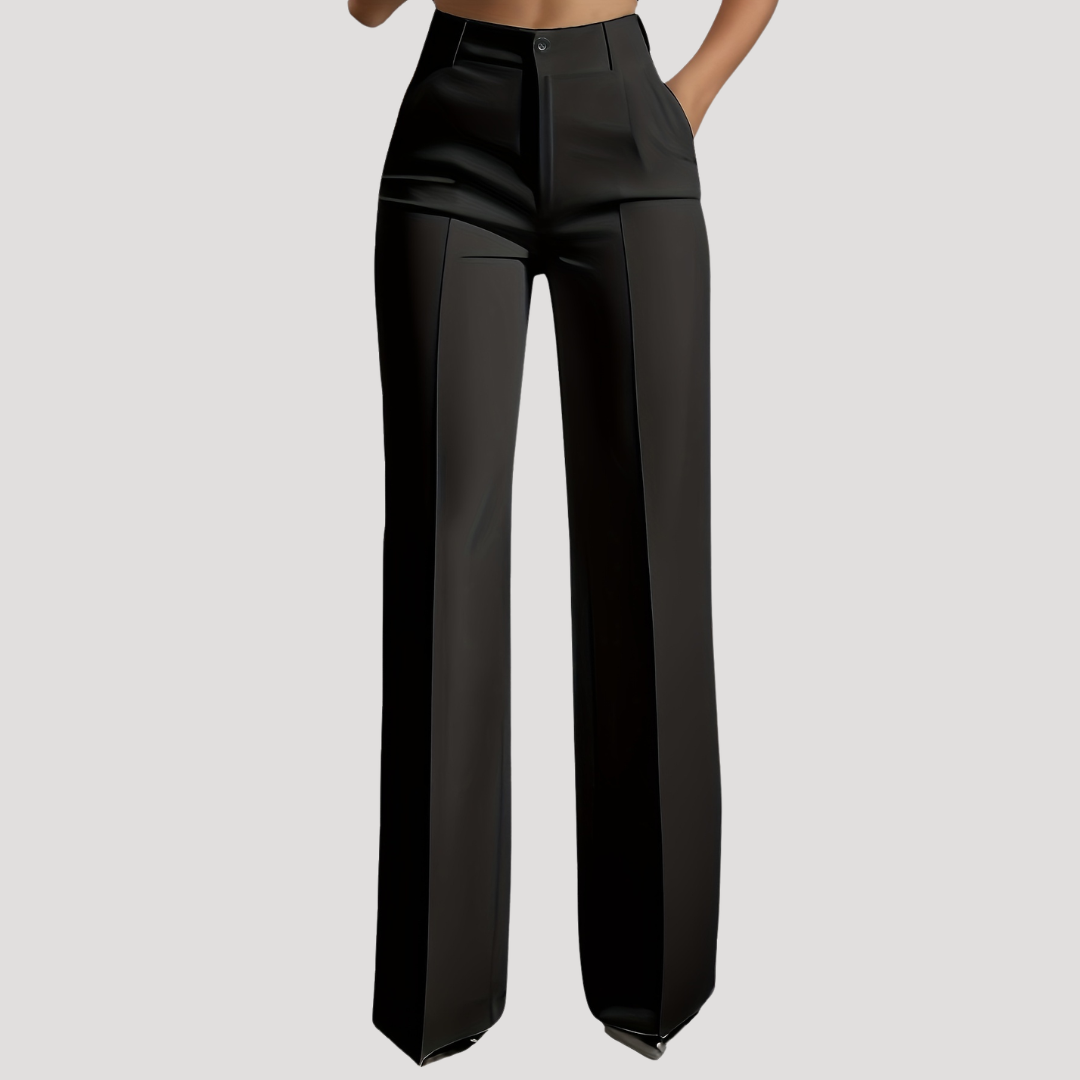 Women’s High Waist Straight Leg Trousers