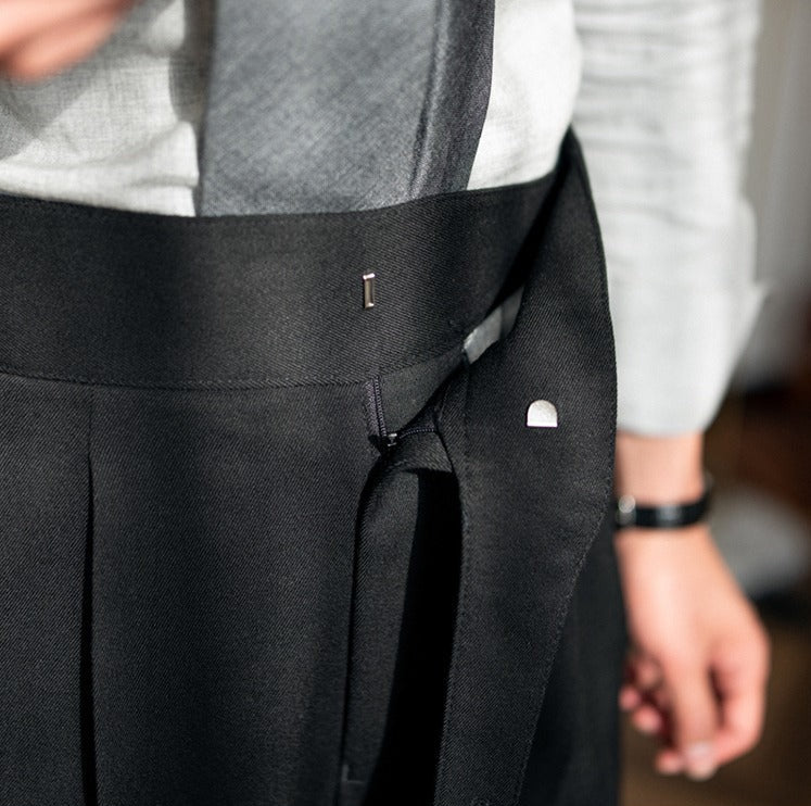 Gurkha Pleated Straight Trousers Cipressa