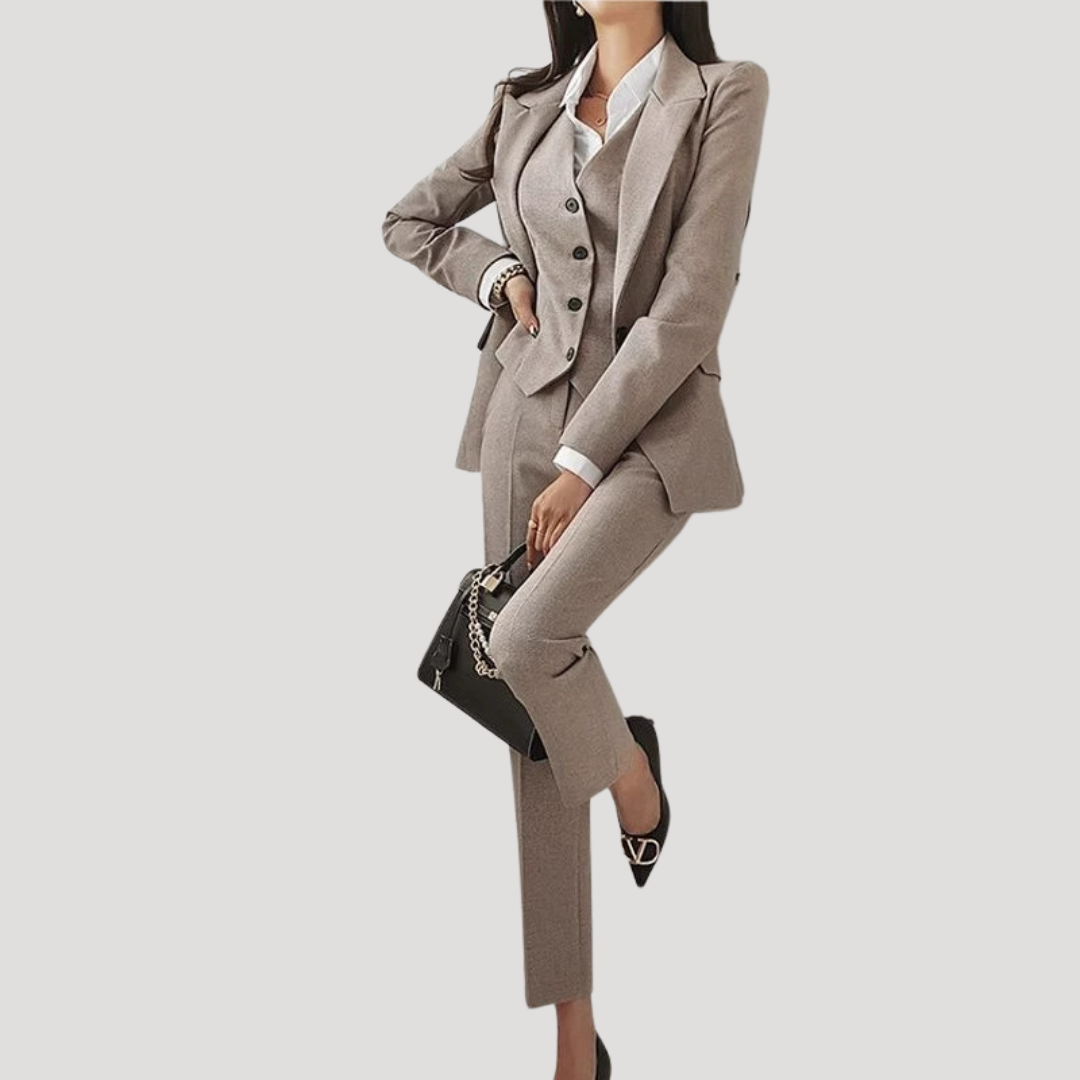 Women’s Tailored Three Piece Waistcoat Trouser Suit
