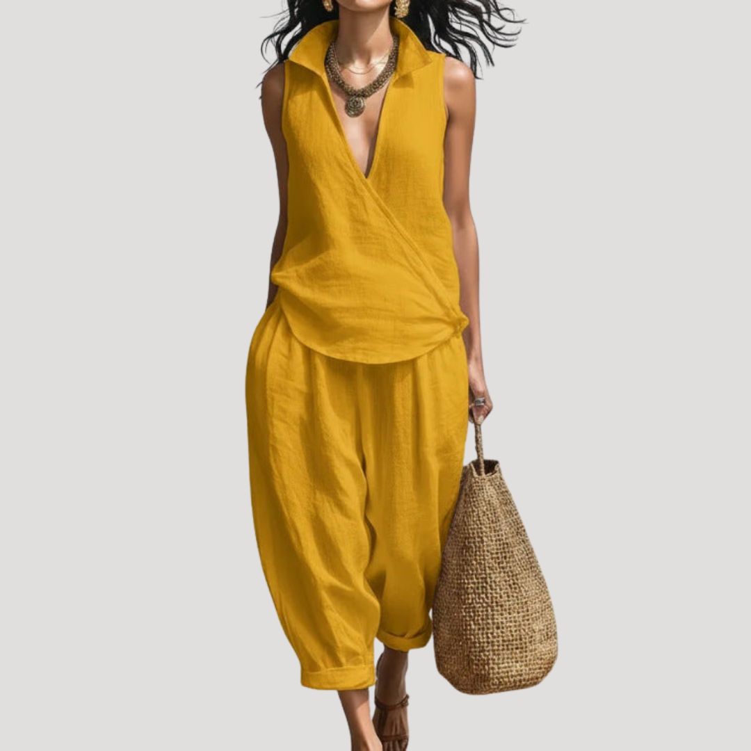 Women’s Summer Comfort Co Ord Trouser Set