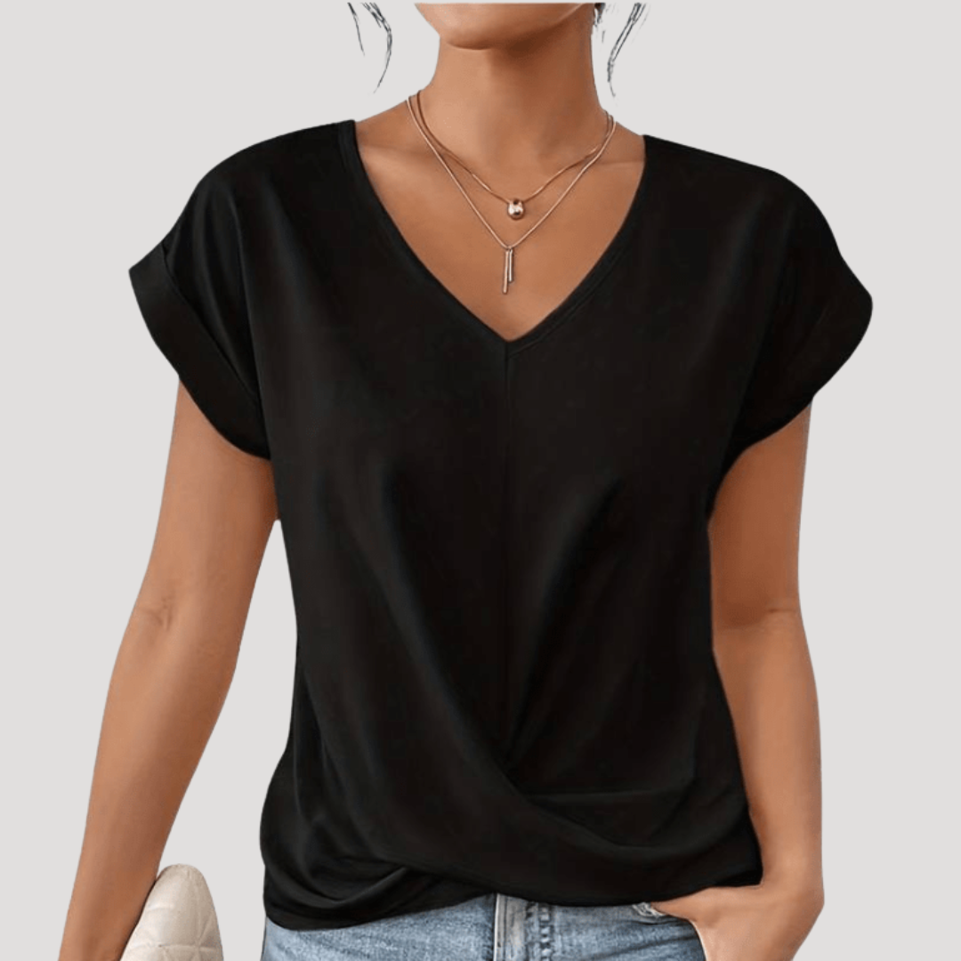 Women’s Relaxed V-Neck Summer Top