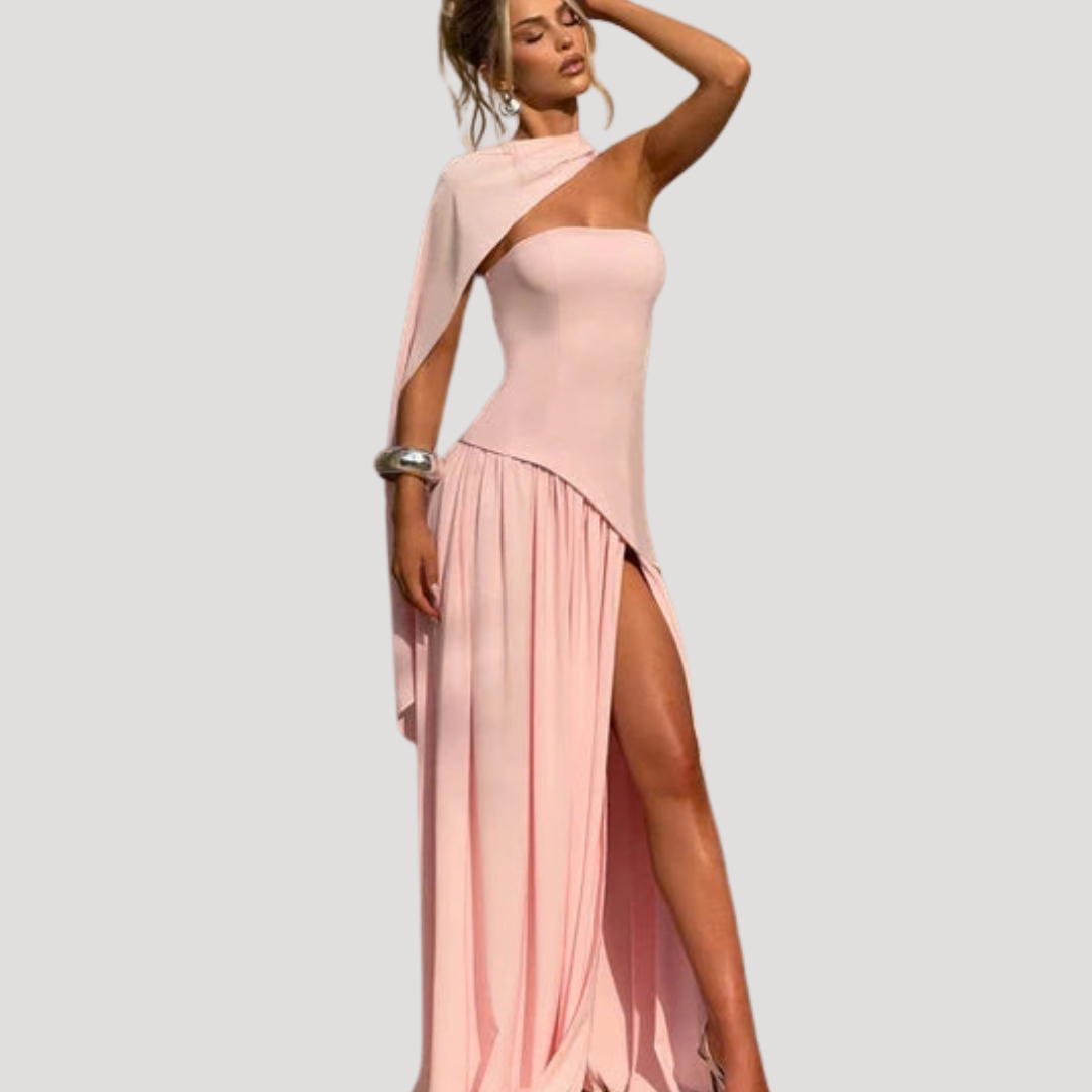 Elegant Strapless Pleated Maxi Dress for Prom and Evening Events
