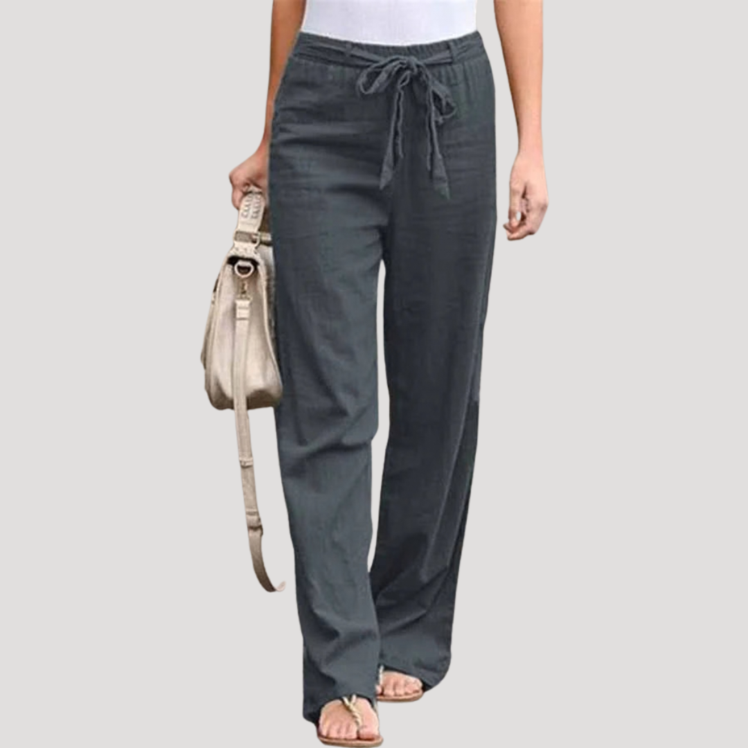 Women’s Effortless Drawstring Straight Leg Trousers