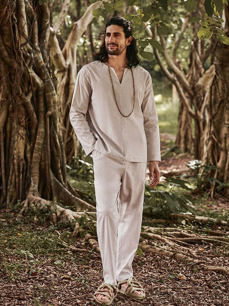 Soft Linen Shirt Set