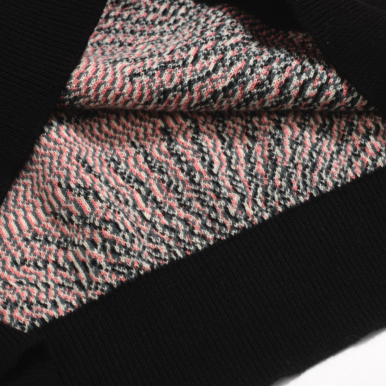 Psychedelic Knitted Shirt for Men – Black Button-Up Shirt with All-Seeing Graphic Print - Designed by Carrie Cantwell