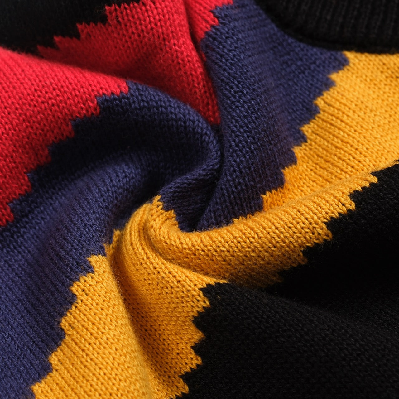 Vintage Black Knitted Jacquard T-shirt for Men 1977