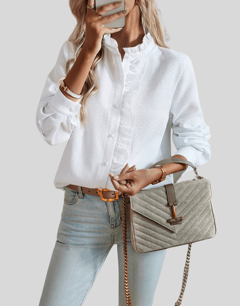 Alina | Elegant Ruffled Blouse