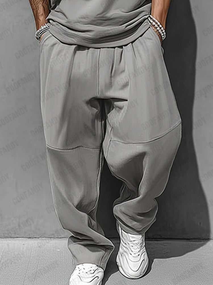 Casual style tank top and balloon trousers