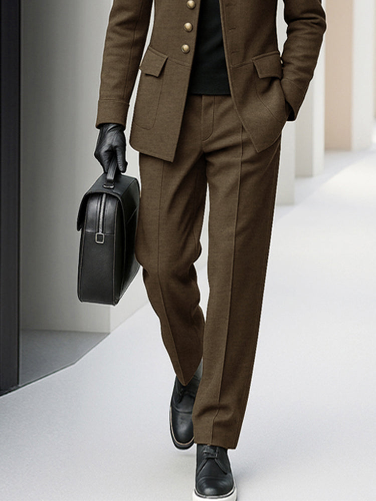 Modern Coat and Trousers Set for Men