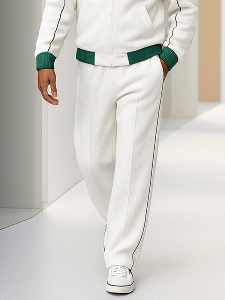 Two-Tone Sports Jacket and Trousers Set