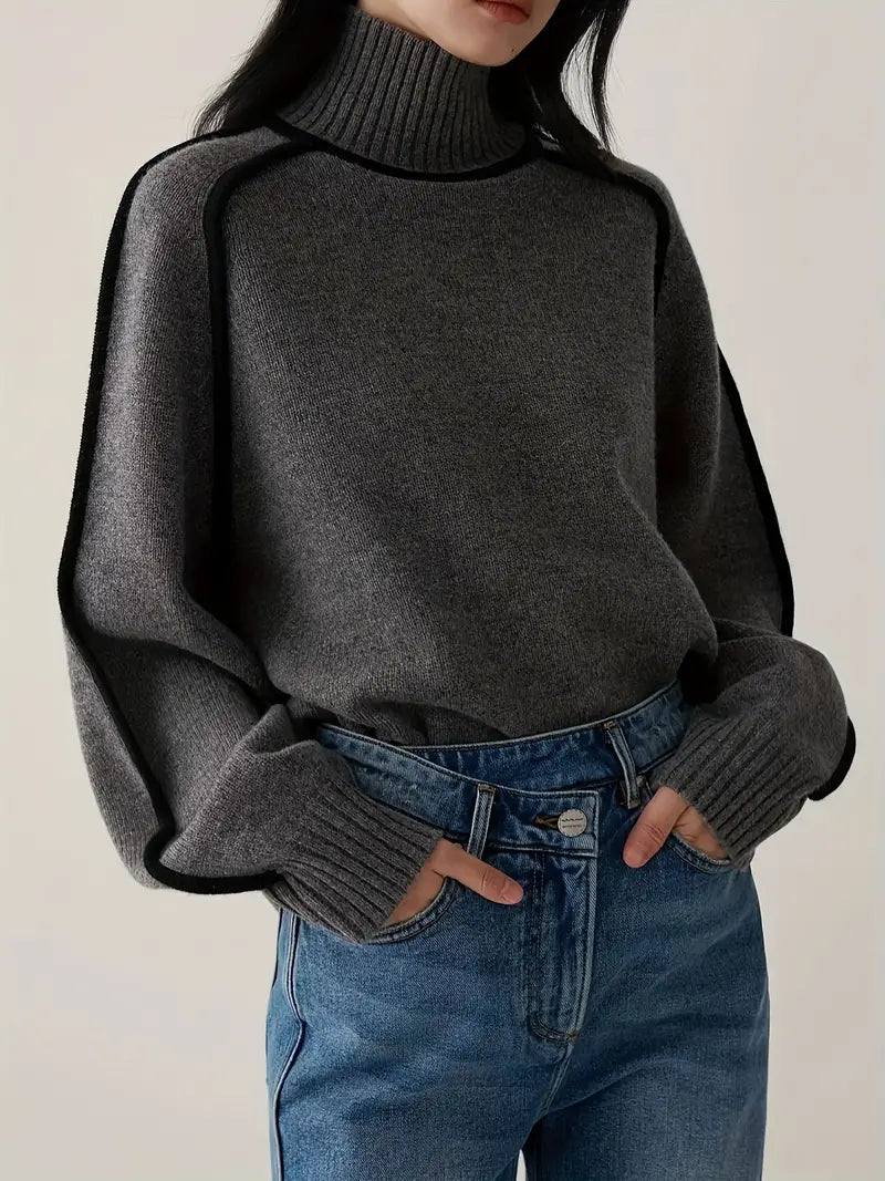 Valentina™ | Long Roll Neck Tunic Chic