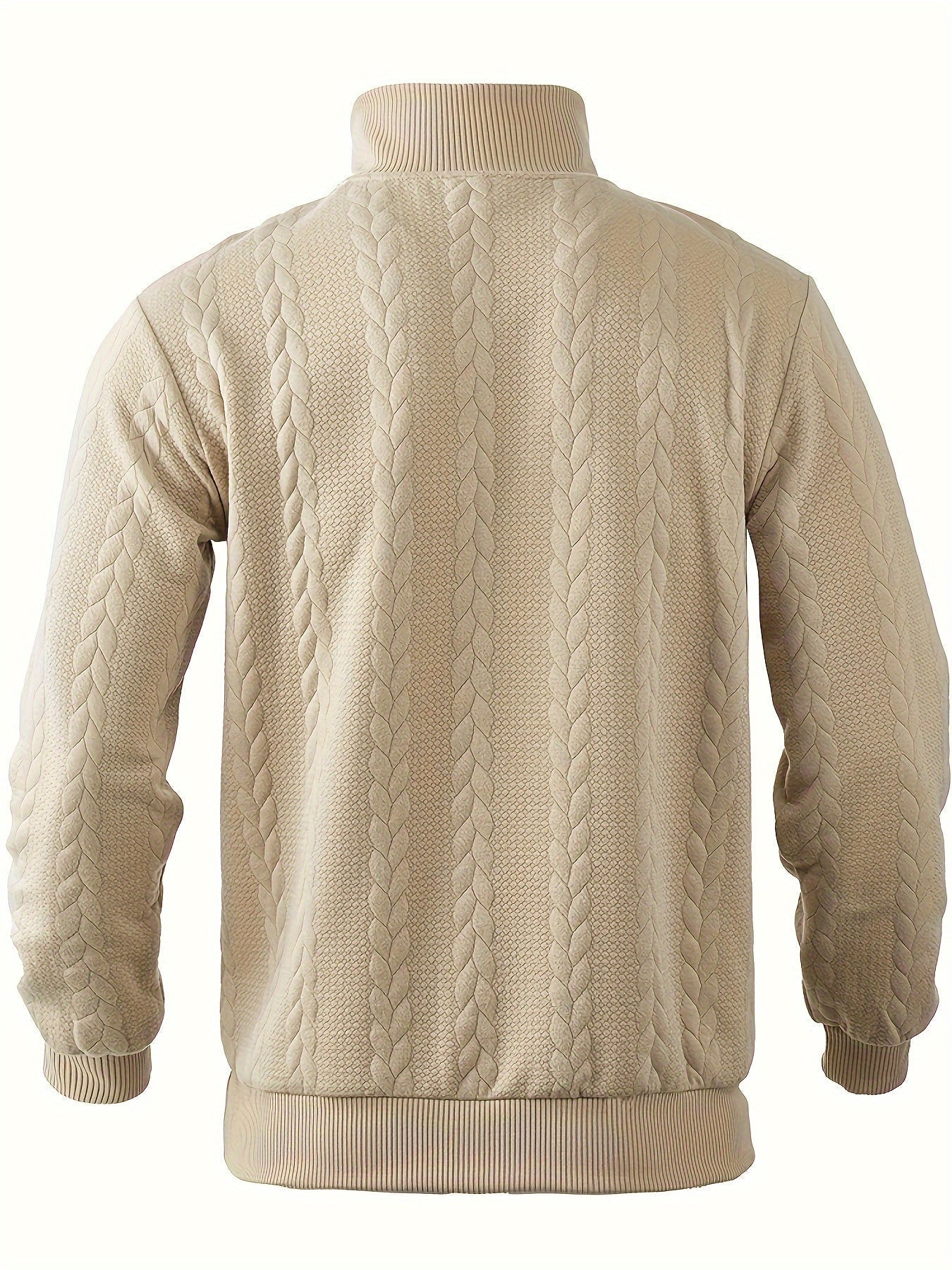 Kévin - Vintage Warm Jumper with Zip Collar