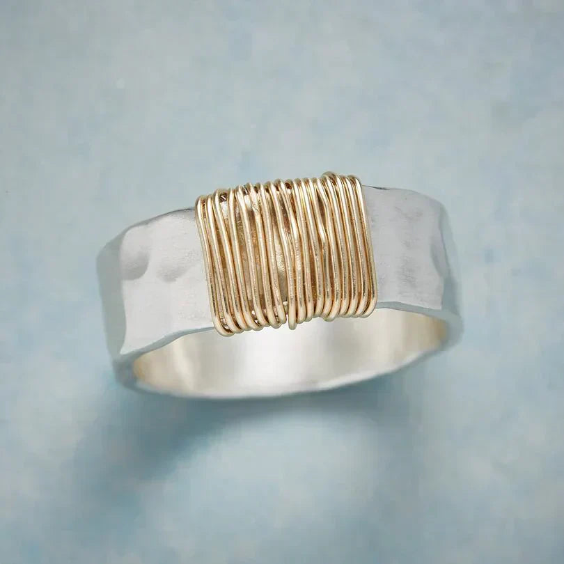 Gold Boho Wire Ring