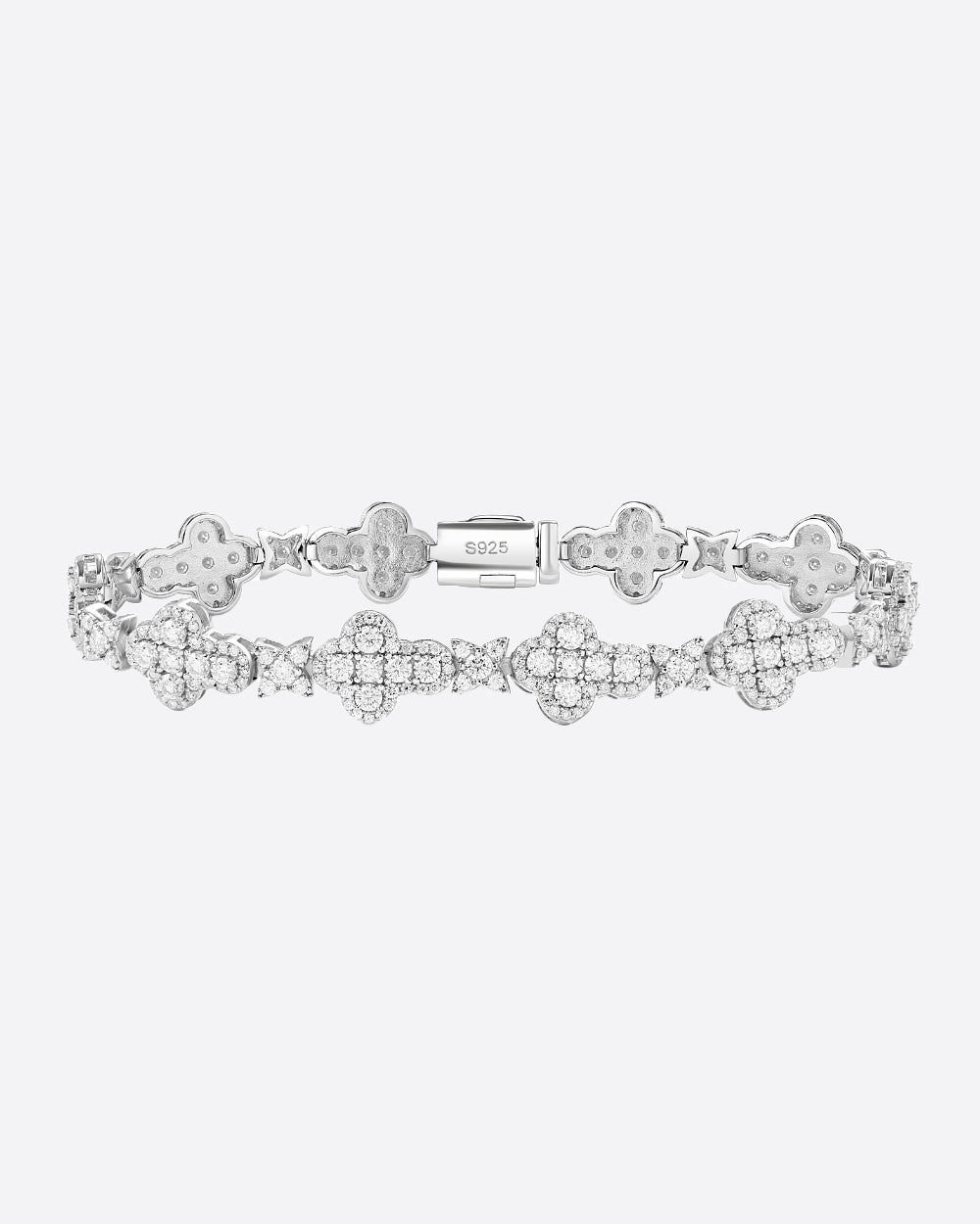 STARS CROSS BRACELET IN MOISSANITE.