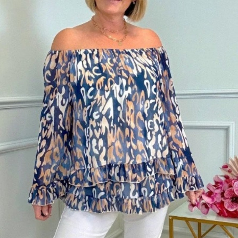 Lucinda | Off-the-Shoulder Draped Blouse