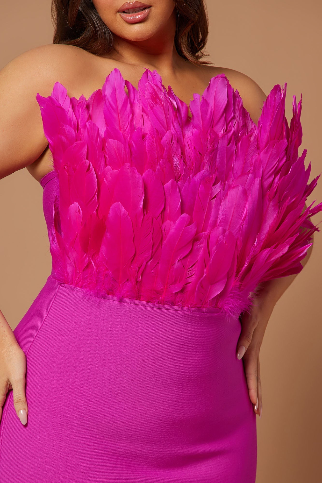 Midi Bandage Dress Marianna - Magenta