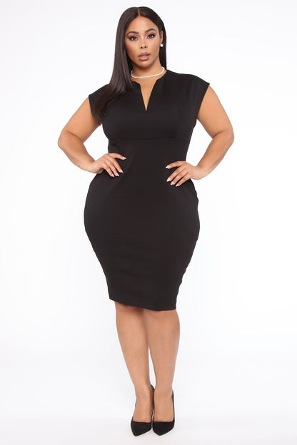 Sculpting Midi Dress CEO - Black