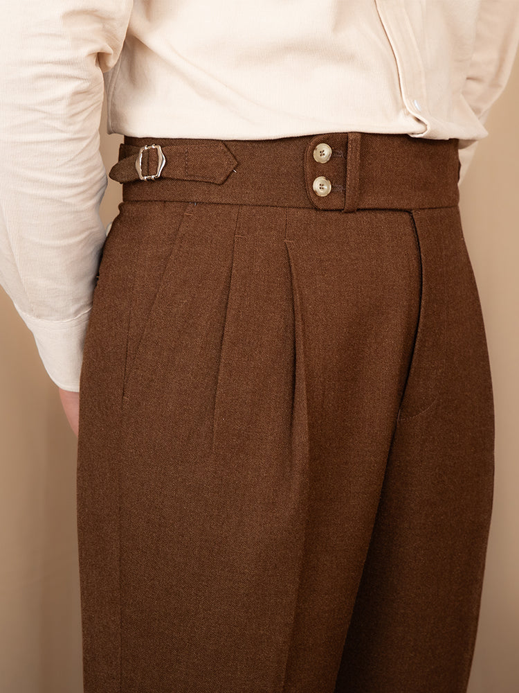 Gstaad Double Pleat Trousers Straight Cut