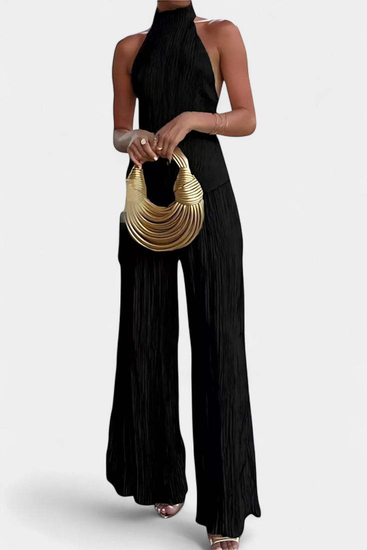 Isa Luna™ | Asymmetrical Pleated Set