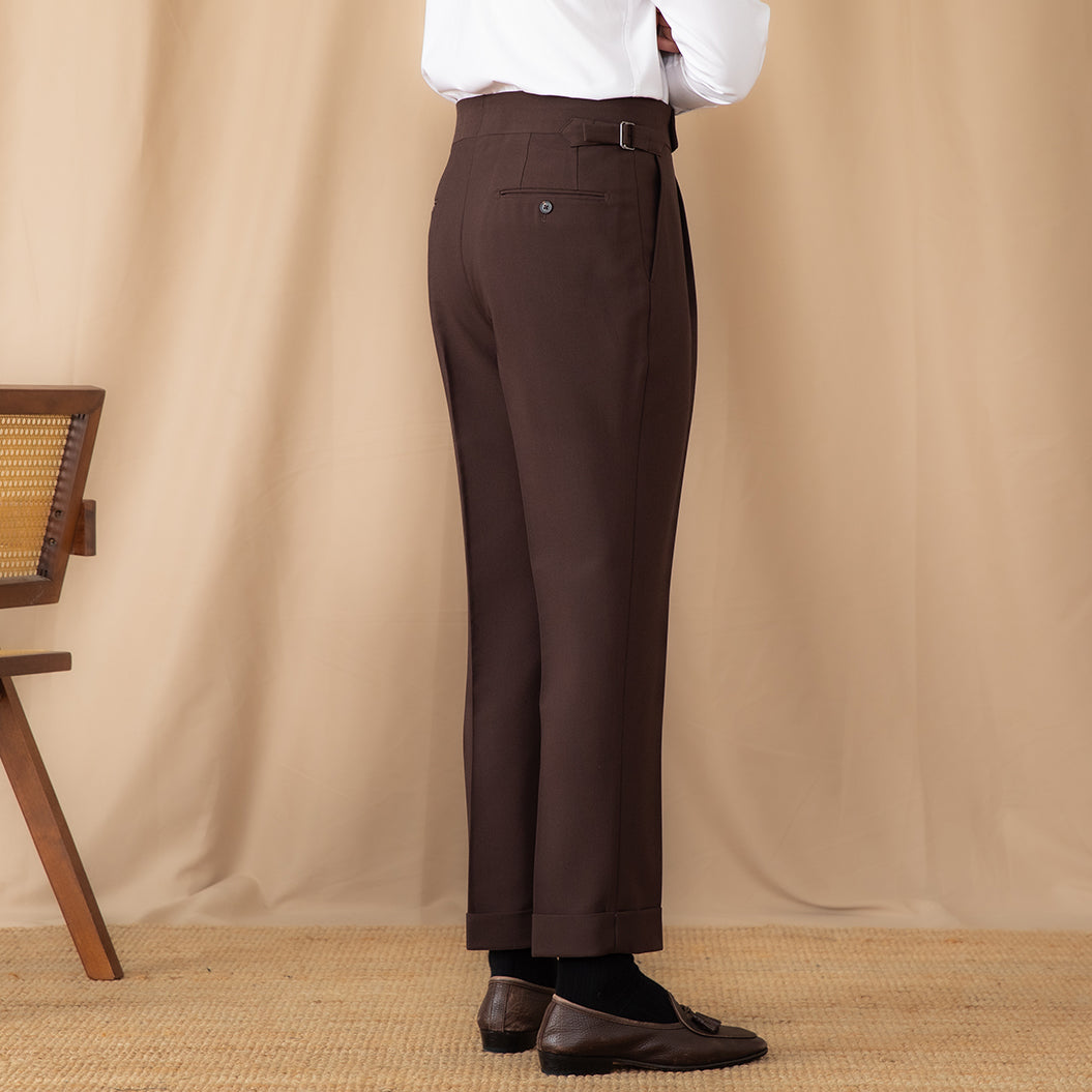 Straight Trousers with Single Pleats Perugia Ufficio