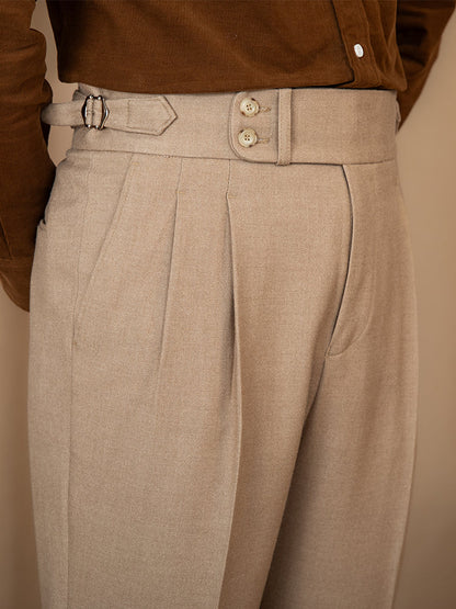 Gstaad Double Pleat Trousers Straight Cut