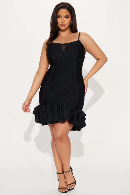 Everly Mini Bandage Dress - Black