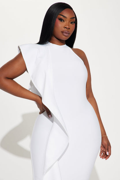Raylin Midi Bandage Dress - White