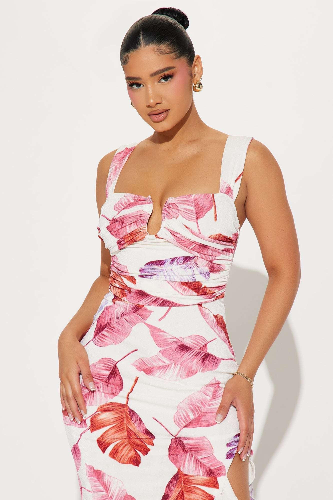 Pretty and Playful Maxi Dress - White/Combo