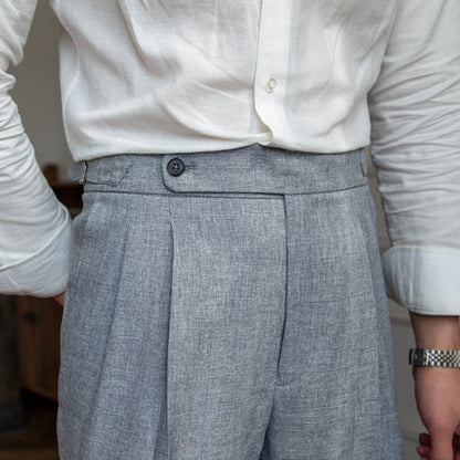 St Ives Checked Flannel Trousers