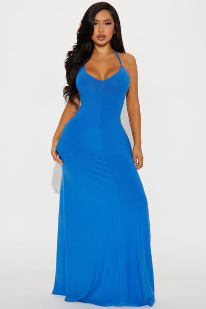 Let It Be Real Maxi Dress - Royal