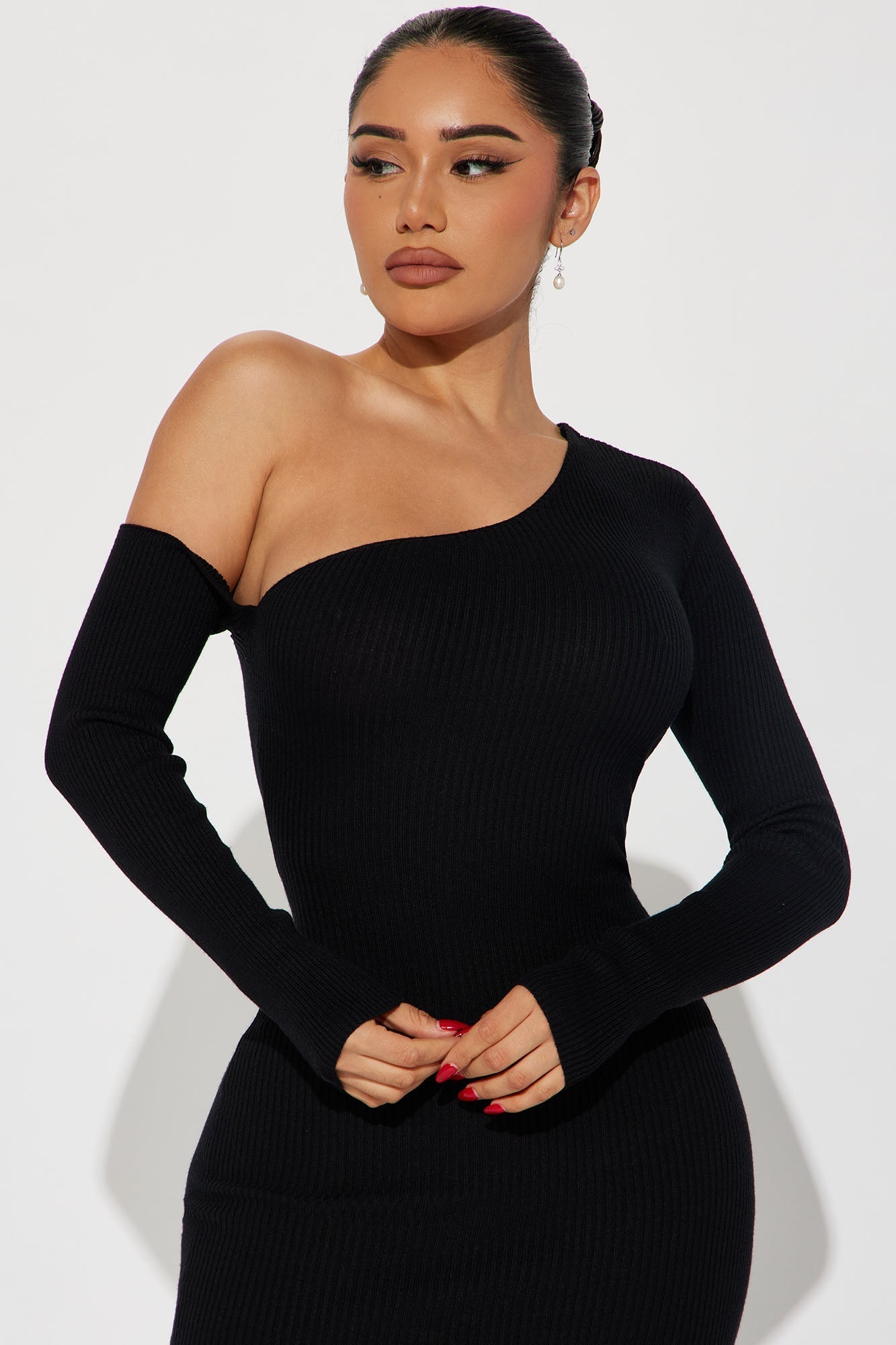 Midi Pull Dress Ready to Wear - Black