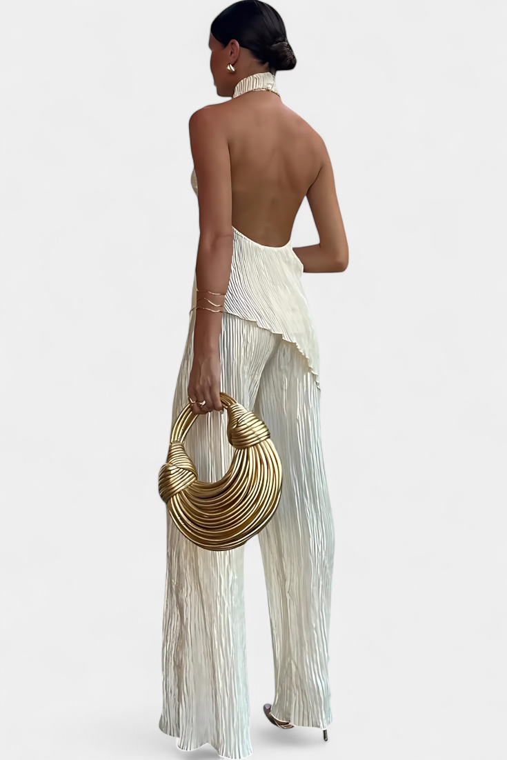 Isa Luna™ | Asymmetrical Pleated Set