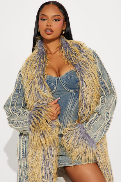 Denim Trench Don’t Wash Me - Vintage Wash