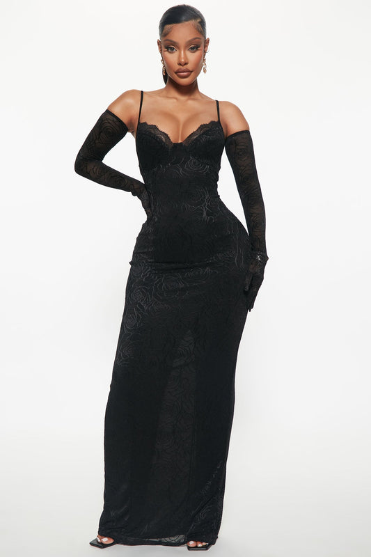 Glove Dress Set - Black