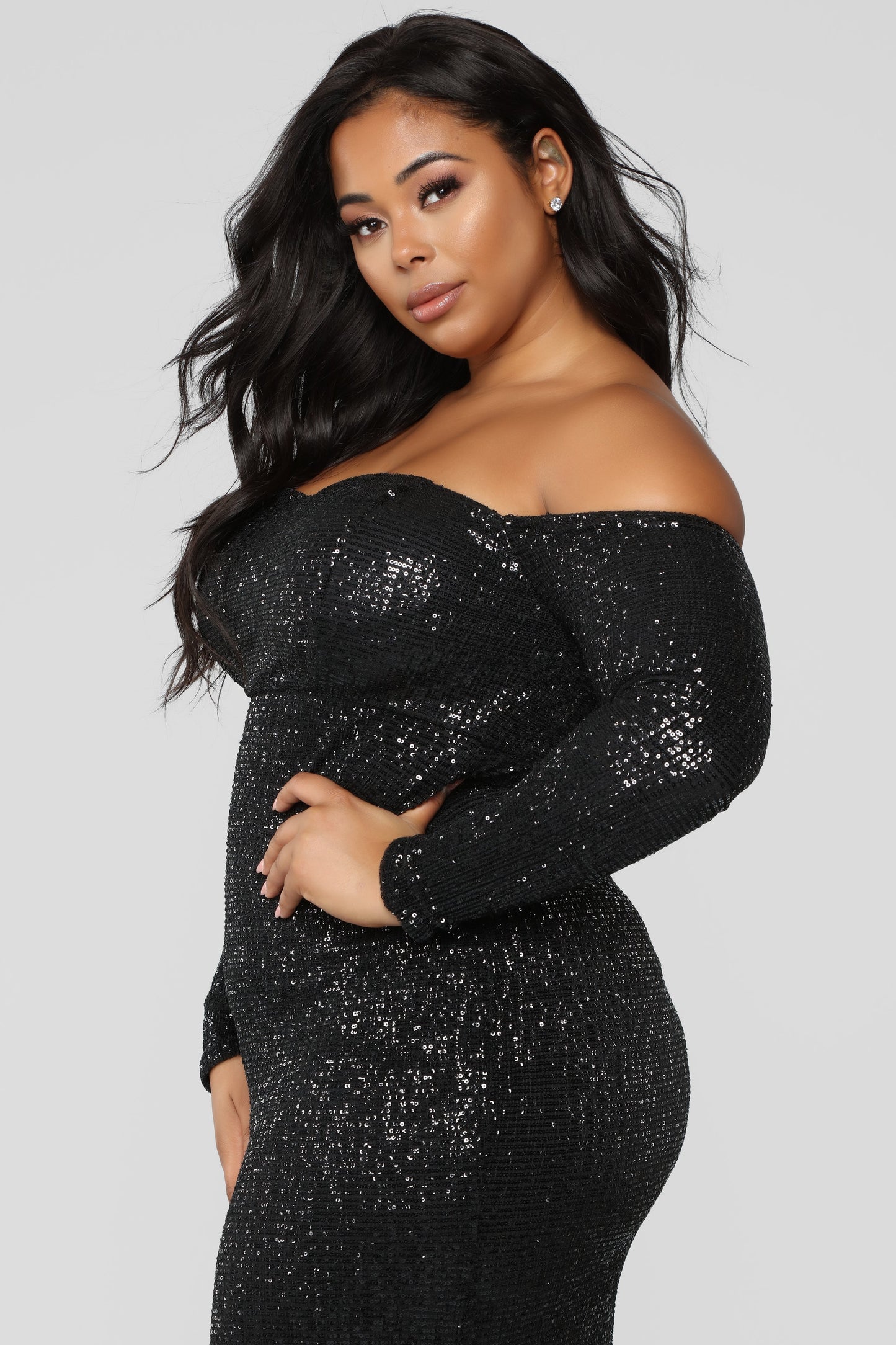 Got Class Sequin Dress - Black