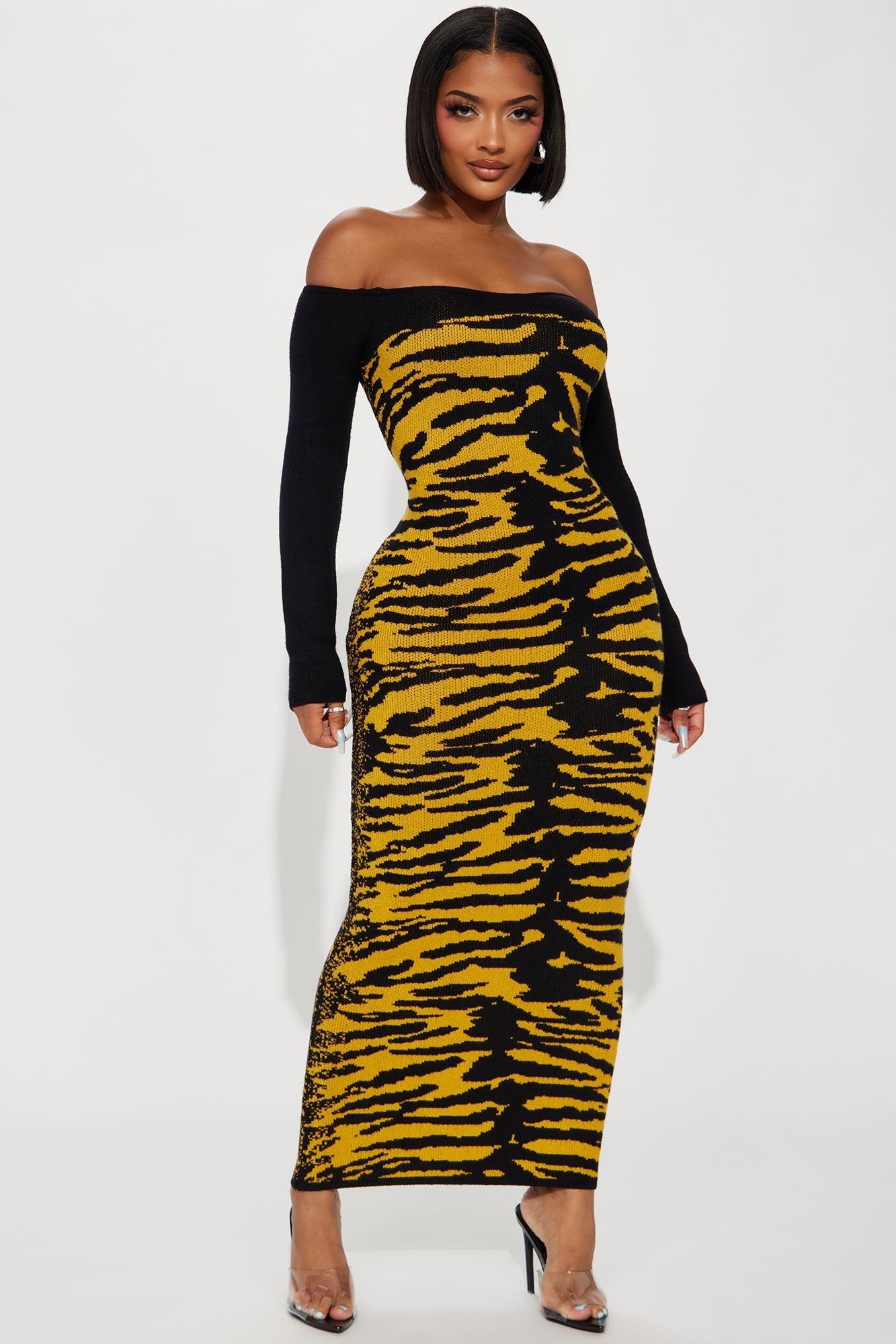 Maxi Dress Jungle Queen - Black/Combo