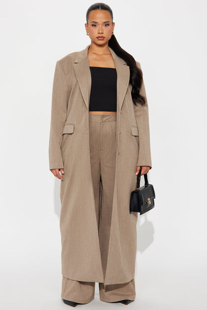 Sophisticated Level Trench Coat - Mocha
