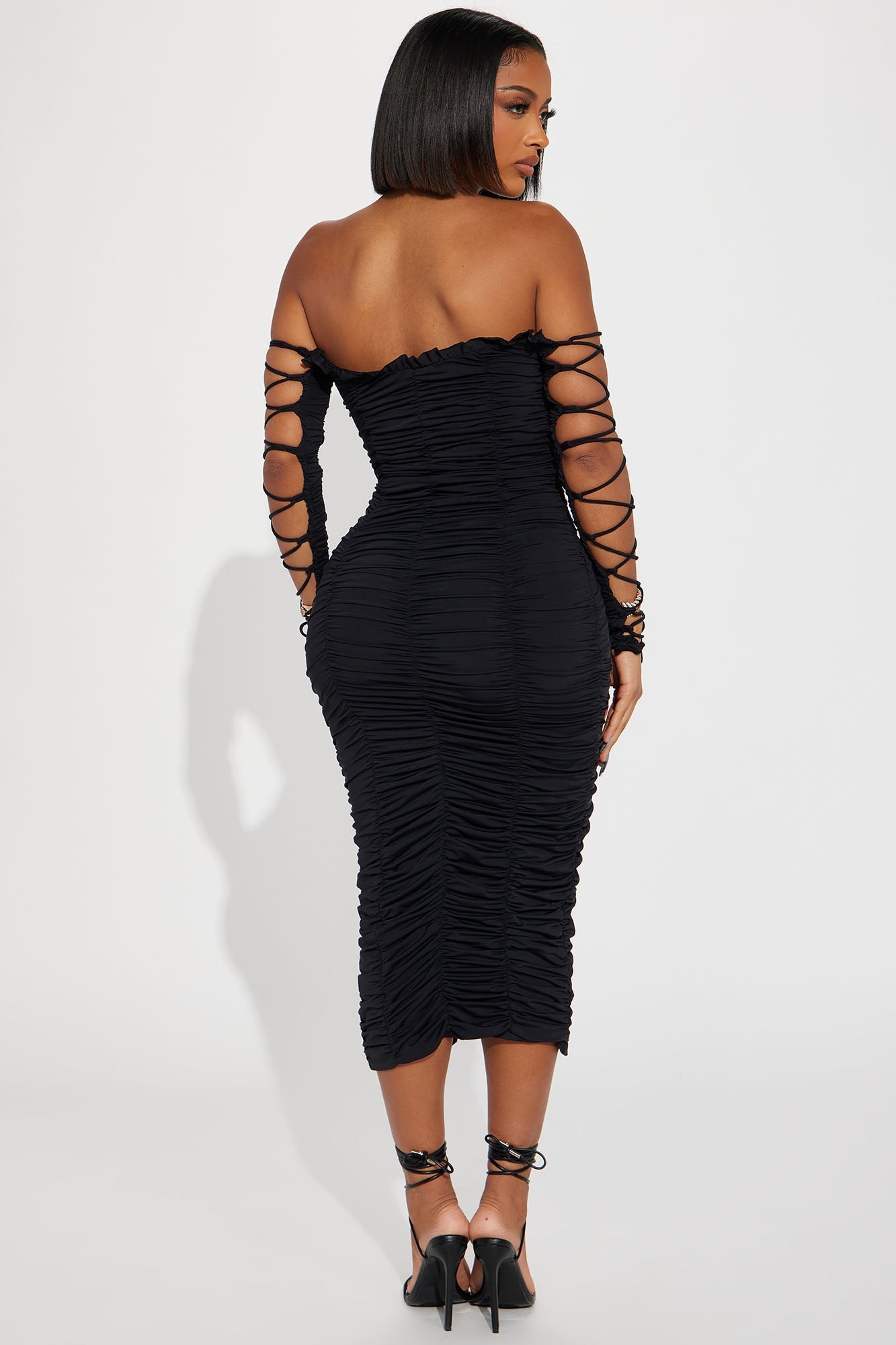 Midi Dress Time to Slay - Black